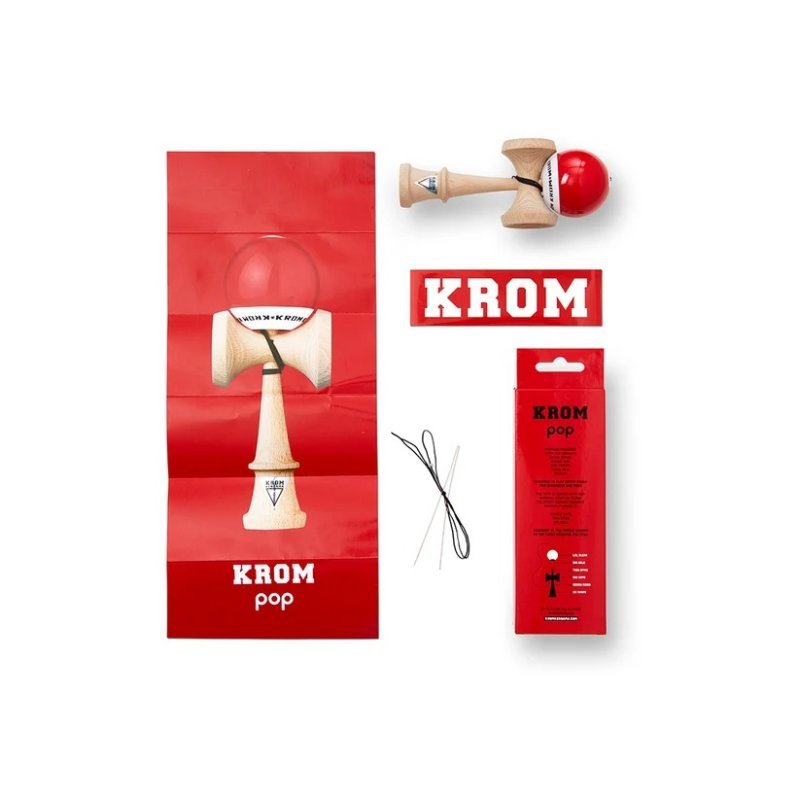 Krom POP LOL Red Kendama | Entry-Level CK Shape - image 3 of 6