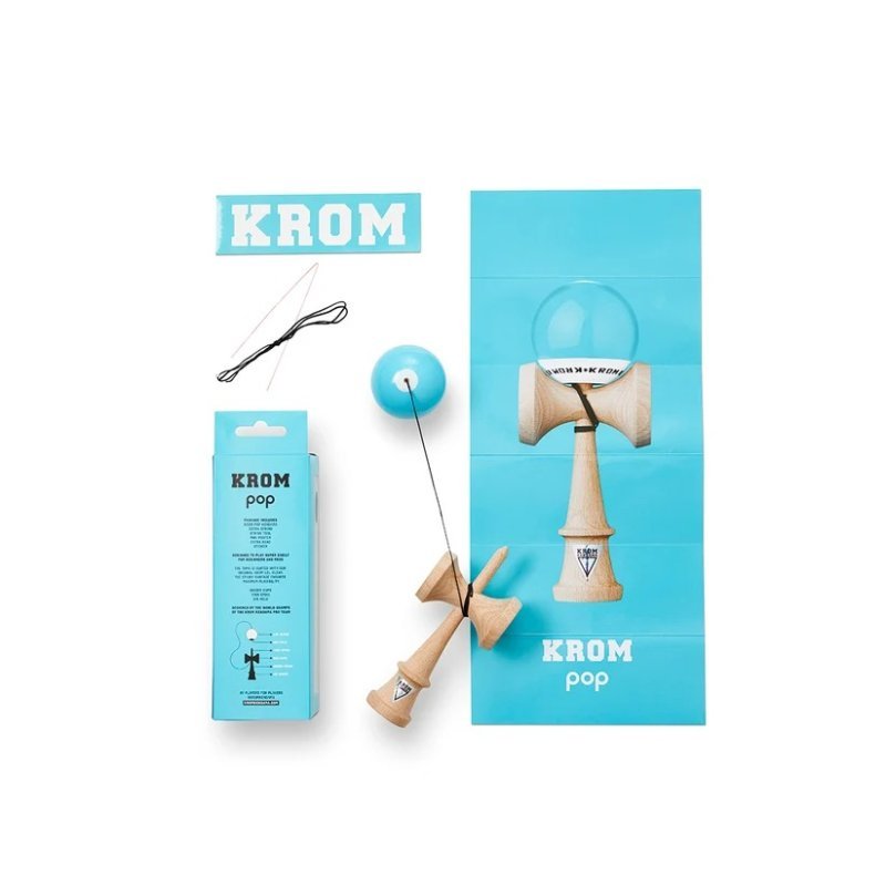 Krom POP LOL Sky Blue Kendama | Entry-Level CK Shape - image 3 of 6