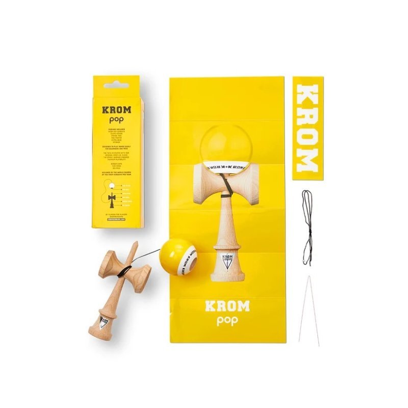 Krom POP LOL Giallo Kendama Iniziazione | Forma CK - immagine 3 di 6