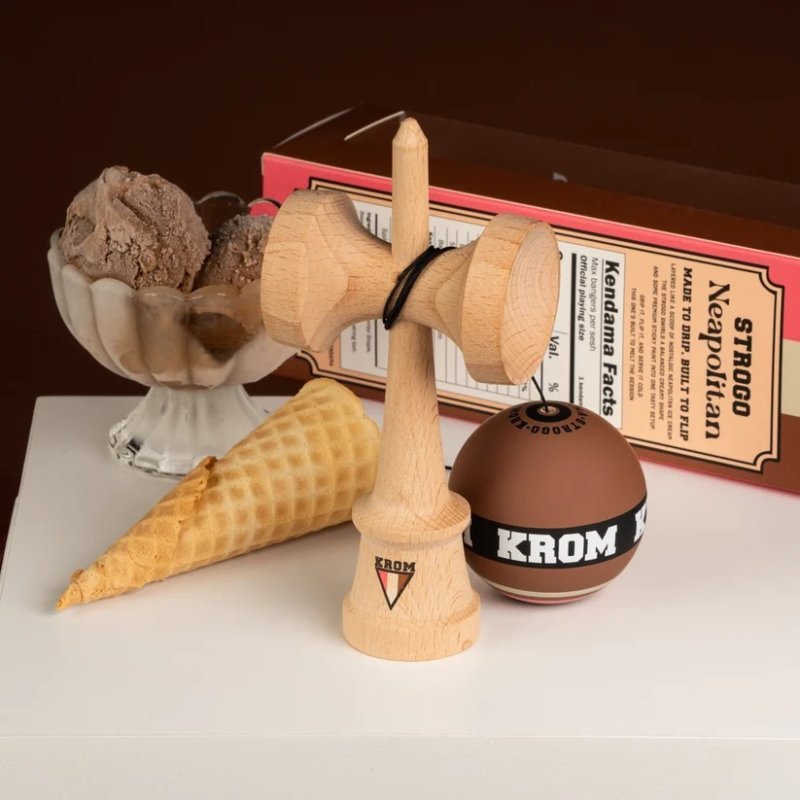 Krom Strogo Neapolitan Chocolate Kendama | Forma Lambo - imagen 2 de 7