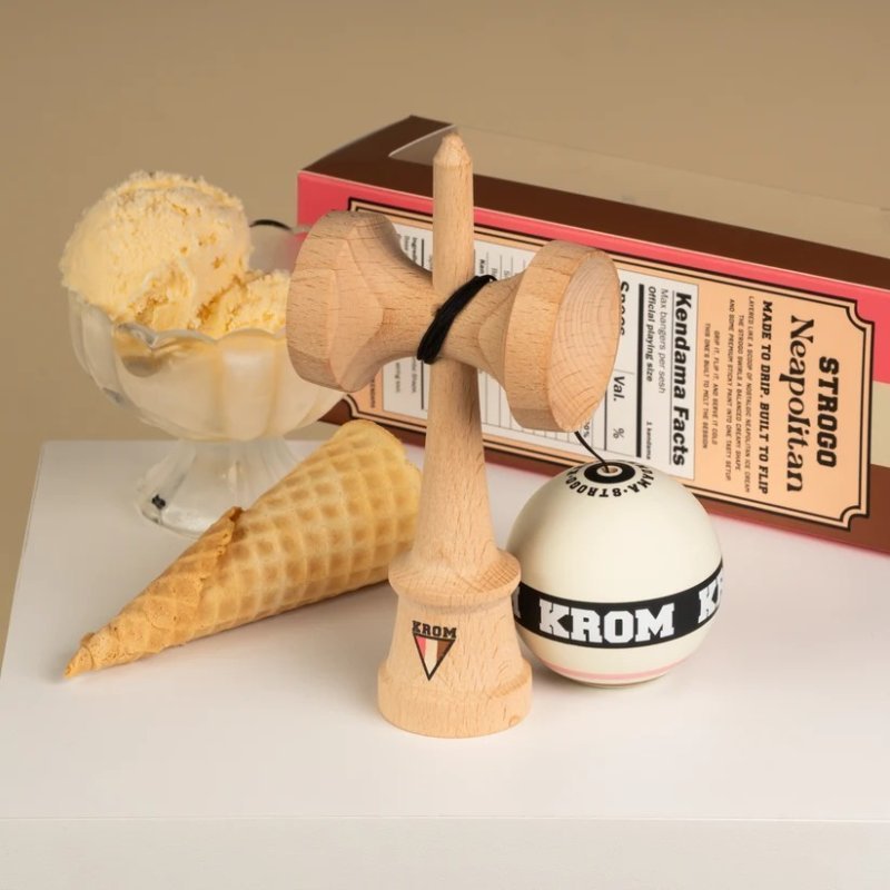 Krom Strogo Neapolitan Vaniglia Kendama | Forma Lambo - immagine 2 di 7