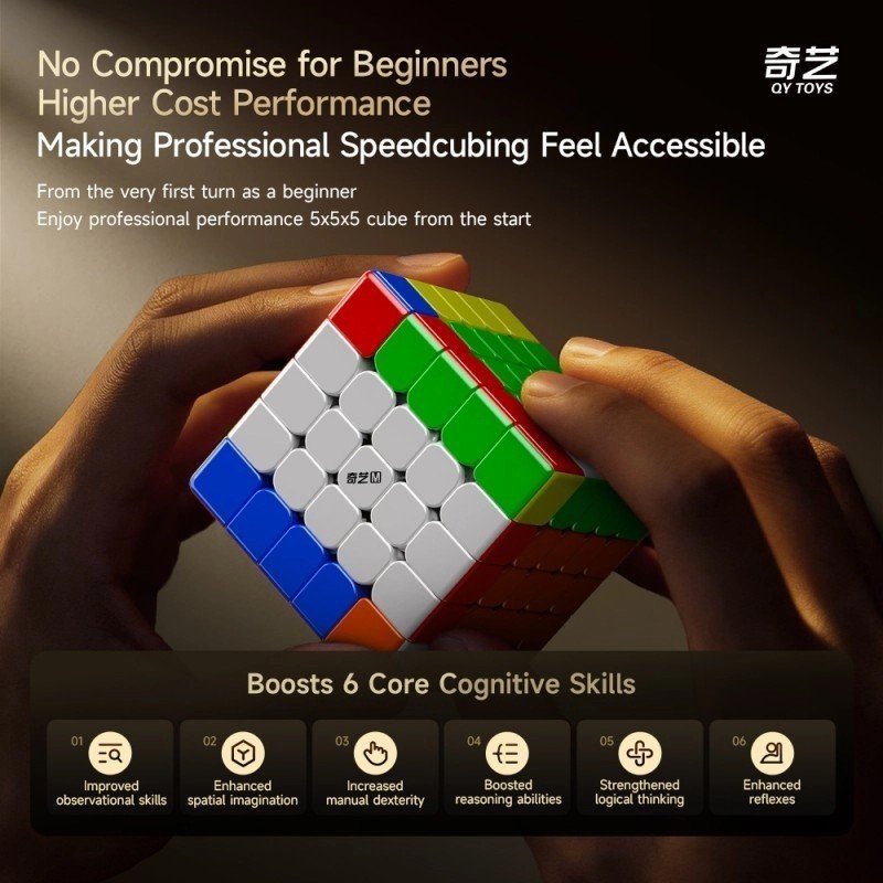 QiYi Warrior 5x5 magnetico stickerless - immagine 3 di 10