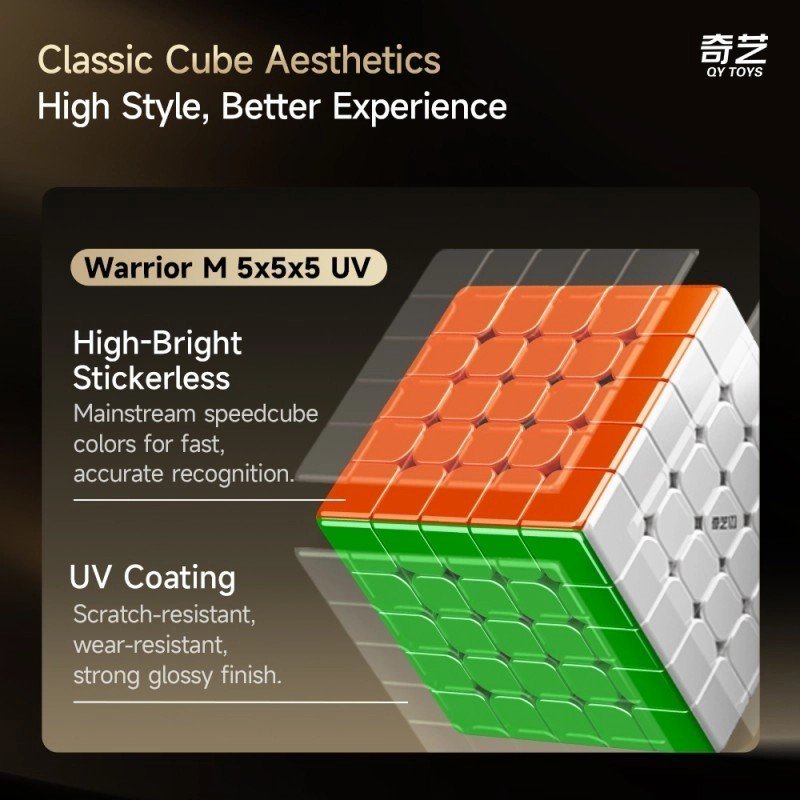 QiYi Warrior 5x5 magnetico stickerless - immagine 8 di 10