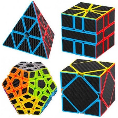 MoYu Pack 4 Cubos WCA: Pyraminx Megaminx Skewb SQ1
