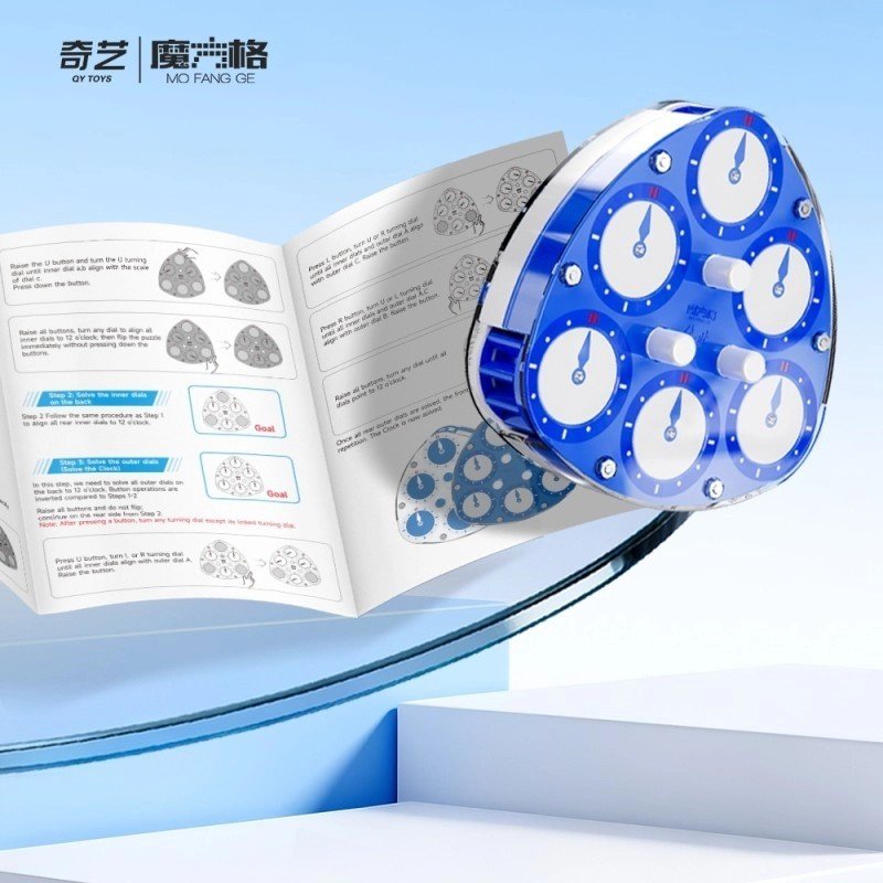 QiYi Clock 3x3 Magnetic Glacier Blue | The Joker House - image 2 of 4