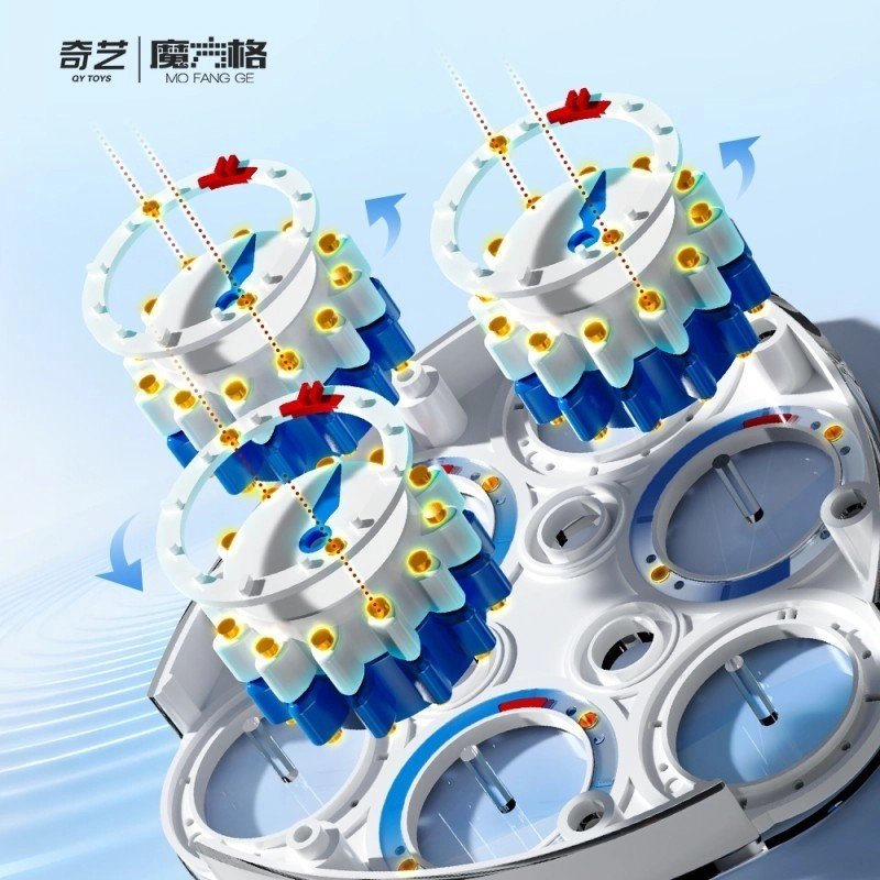 QiYi Clock 3x3 Magnetic Glacier Blue | The Joker House - image 3 of 4