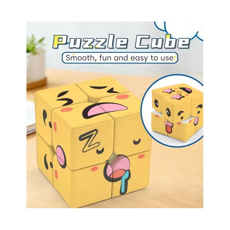 Ziina Emoji cube 2x2 Yellow | The Joker House - imagen 4 de 5
