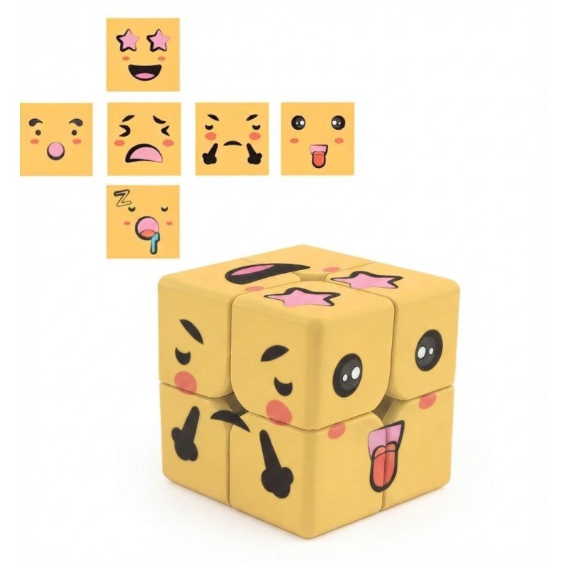 Ziina Emoji cube 2x2 Yellow | The Joker House - imagen 2 de 5