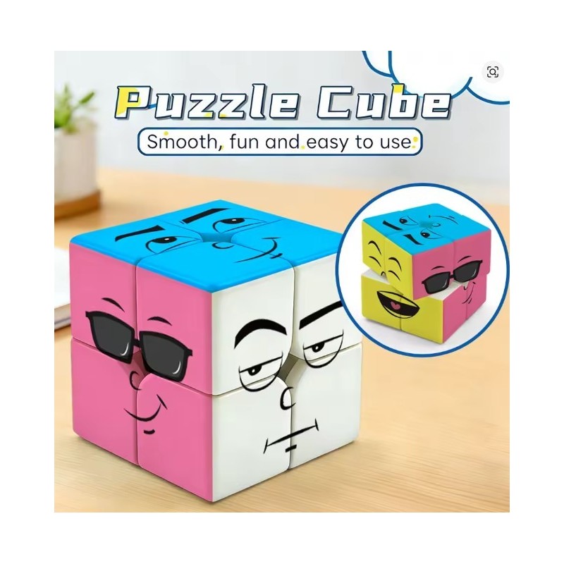Ziina Emoji cube 2x2 stickerless | The Joker House
