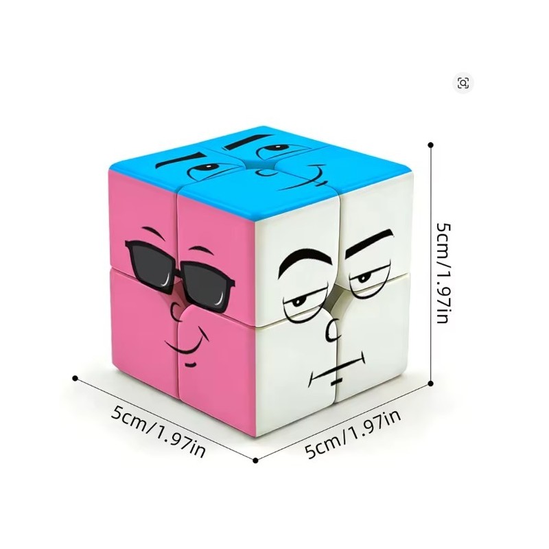 Ziina Emoji cube 2x2 stickerless | The Joker House - imagen 5 de 5
