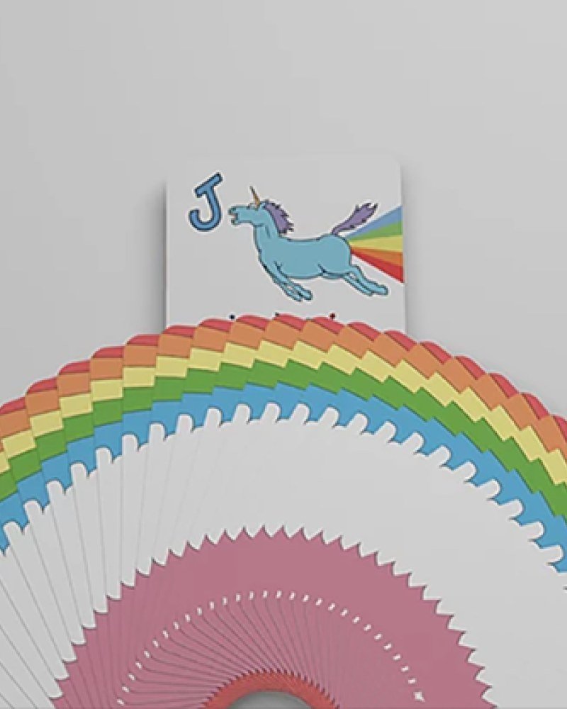Mazzo di Carte Rainbow Unicorn Special Edition  | Playing Cards | Negozio Online| The Joker House - Italia - immagine 5 di 6