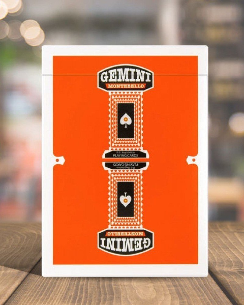 Gemini Casino Orange Pokerkarten