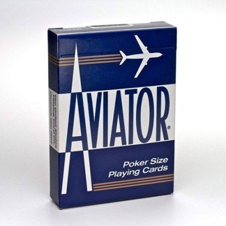 Cards Aviator Poker size (Blue) | Playing cards | Shop Online | The Joker House - UK