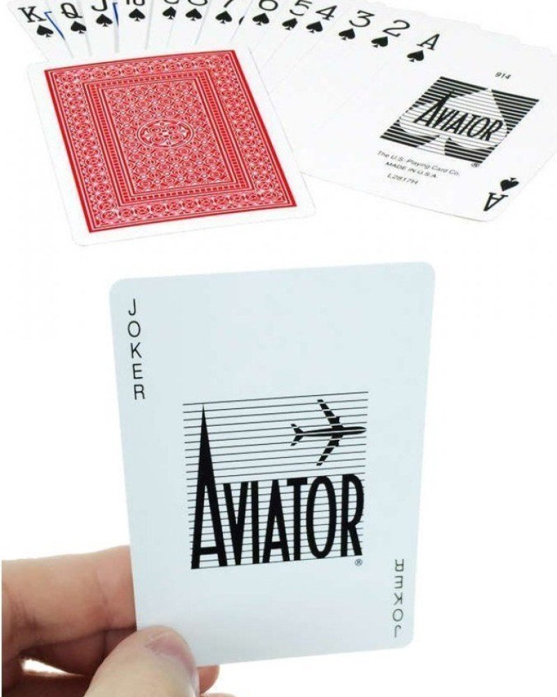 Jeu de Cartes Cards Aviator Poker size (Red) | Boutique Online | The Joker House - France - image 3 sur 3