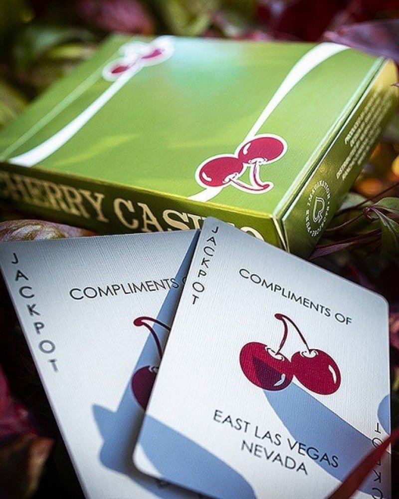 Cherry Casino Sahara Green | Playing cards | Shop Online | The Joker House - UK - image 4 of 5