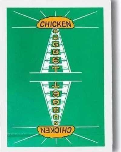 Cartes Vintage Chicken Nugget - Green Foil | Playing cards