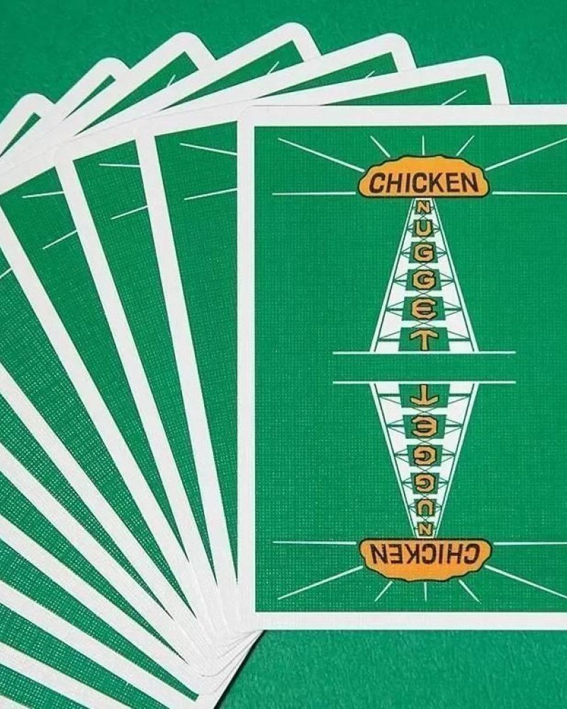 Mazzo di Carte Vintage Chicken Nugget - Green | Negozio Online| The Joker House - Italia