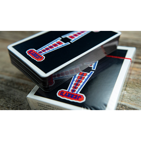 Gilded Vintage Feel Jerry's Nuggets (Black) Playing Cards