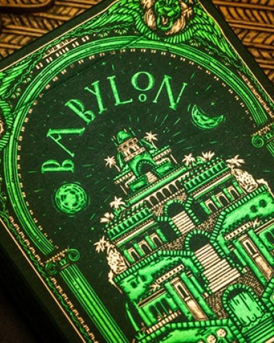 Baraja de Cartas: Babylon (Forest Green) Playing Cards by Riffle Shuffle