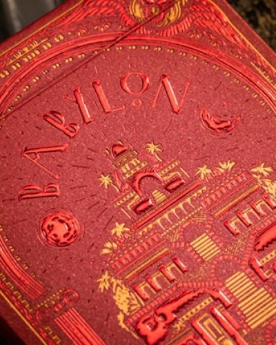 Baraja de Cartas: Babylon (Ruby Red) Playing Cards by Riffle Shuffle