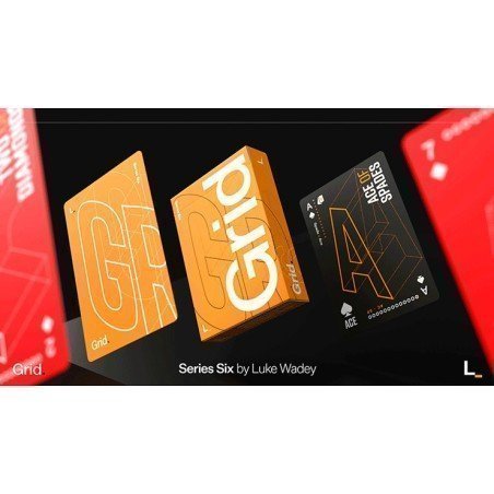 Grid Series Six Typographic mazzo di carte