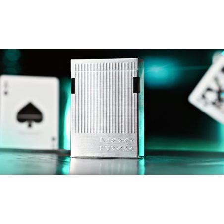 NOC3000X3 Silver Teal Species X Spielkarten - limitierte Auflage