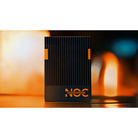NOC3000X3 Black Orange Human mazzo di carte premium