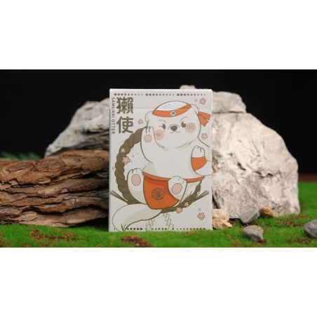 Samurai Otter Hono Red cartes à jouer - édition premium