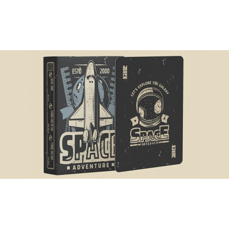 Space Adventure Spielkarten – hochwertiges Vintage-Deck