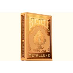 Bicycle MetalLuxe Orange – Jeu de cartes