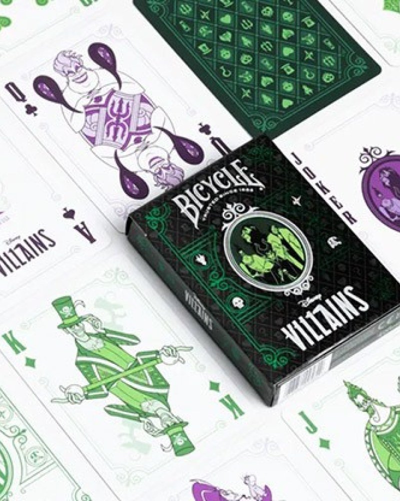 Bicycle Disney Villains Vert – Jeu de cartes - image 1 sur 3