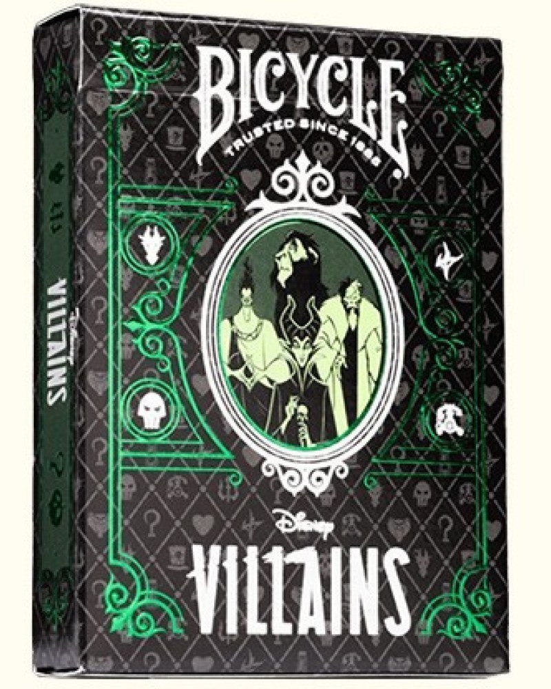 Bicycle Disney Villains Grün – Spielkarten