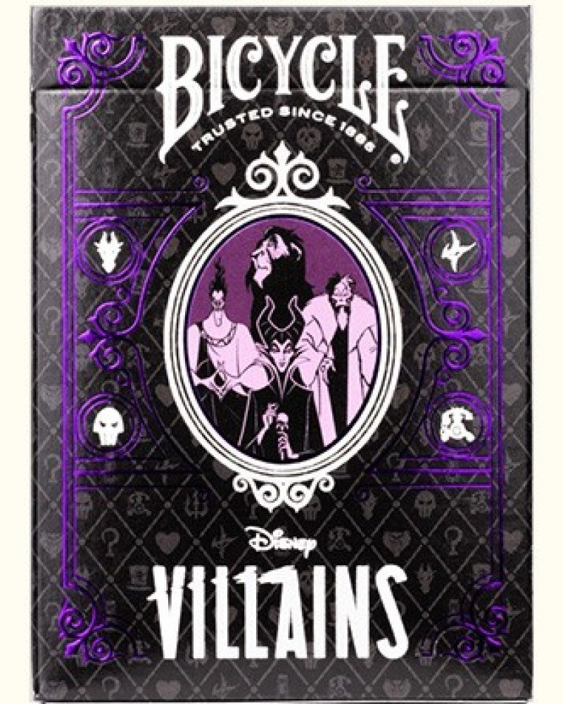 Bicycle Disney Villains – Morado | Colección Disney