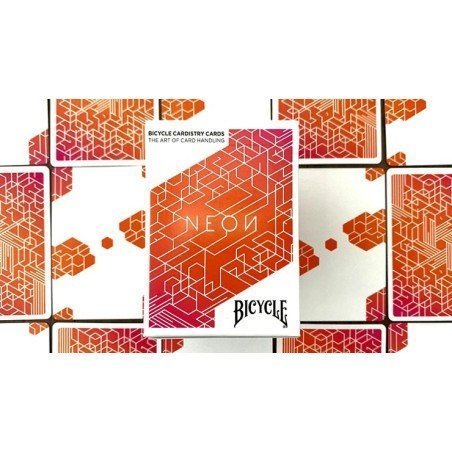 Bicycle Neon Cardistry – Orange Bump | Carte Bicycle