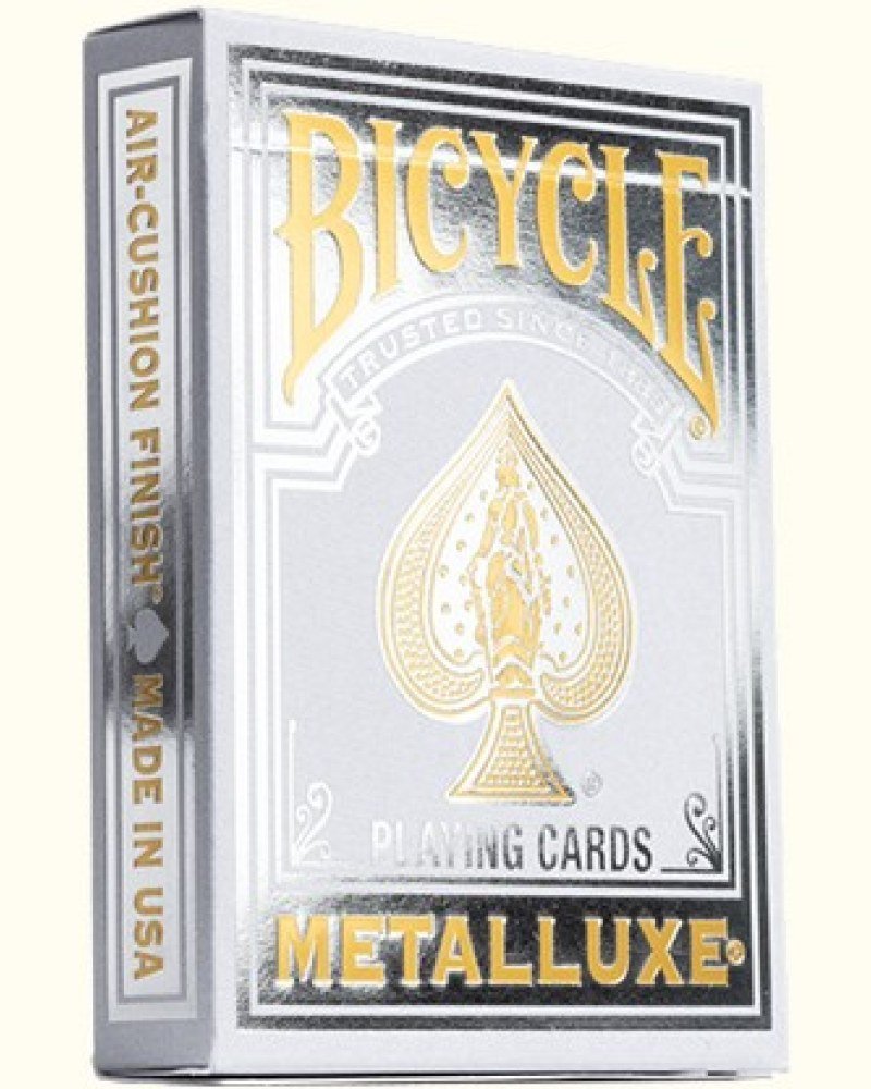 Bicycle MetalLuxe – Prateado | Baralho de cartas 2023