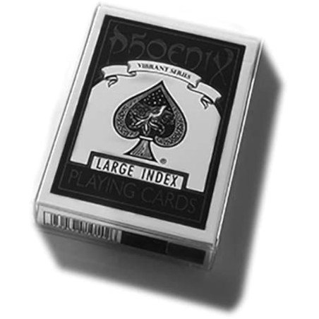 Phoenix Vibrant Series Schwarz Jumbo Index – Spielkarten