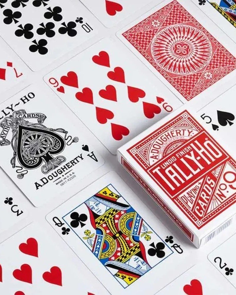 Tally-Ho Circle Vermelho – Baralho de Cartas - imagem 2 de 3