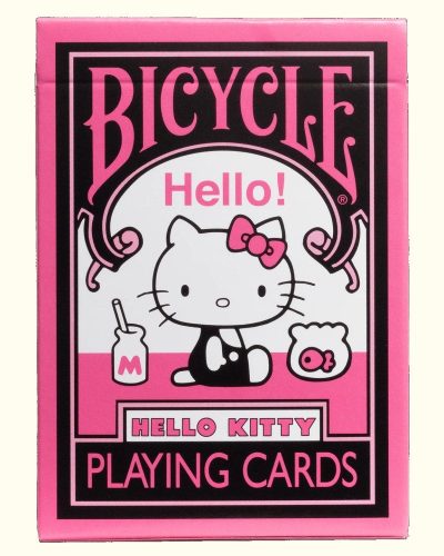 Bicycle Hello Kitty Preto & Rosa – Baralho de Cartas