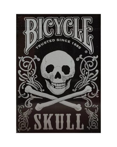 Bicycle Skull Metallic Silver