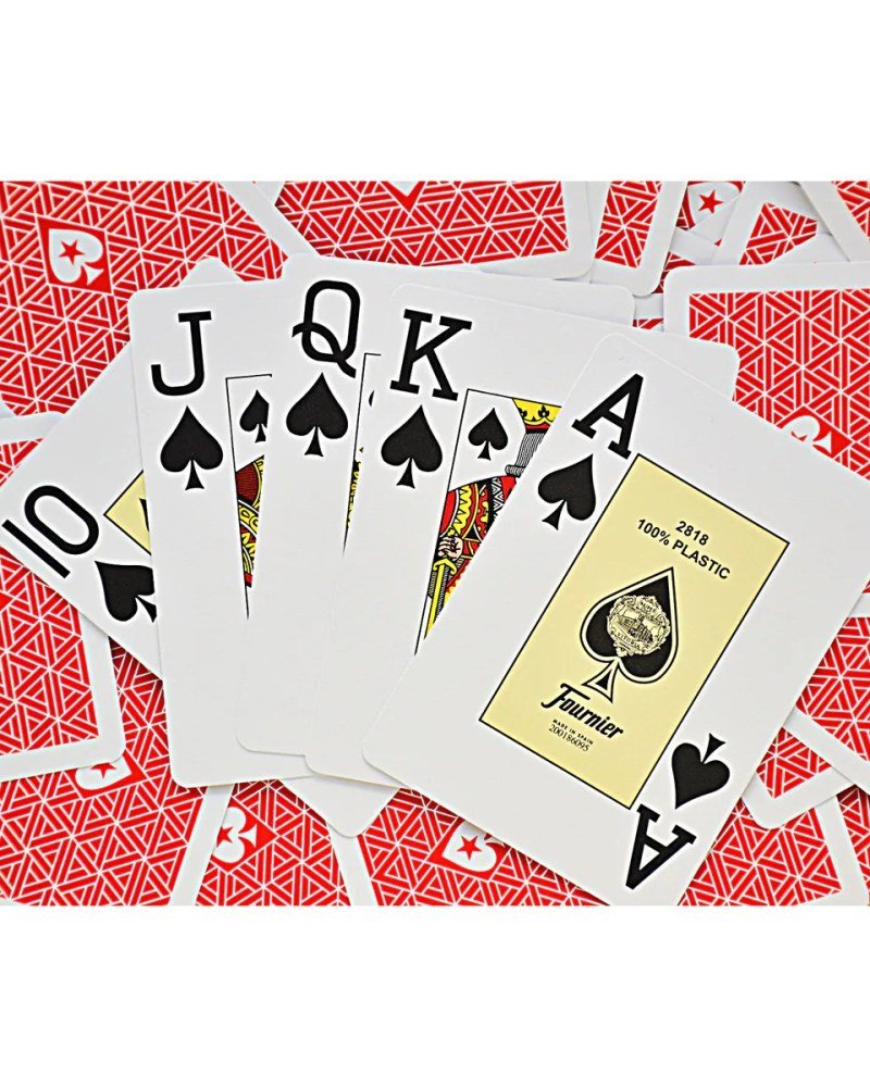 Fournier 100% Plastic EPT Poker Cards – Red