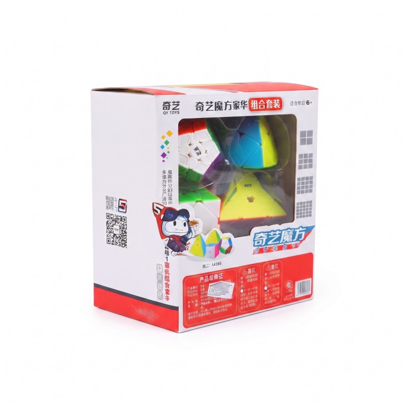 Pack QiYi 4 Cubos No NxN Stickerless - imagen 4 de 4