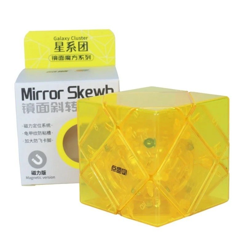 Skewb Mirror DianSheng Magnético (Transparent Yellow)